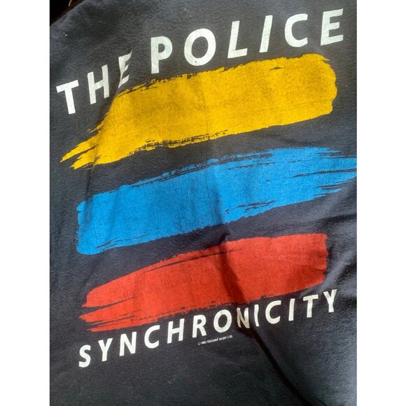 The POLICE Vintage SYNCHRONICITY Concert Tee - Authentic 1983 Tour T-Shirt - Picture 2 of 5
